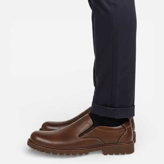 Mocassins Décontractés Homme en Cuir Slip-On